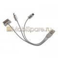 Кабель USB 3в1 для iPhone 5 / iPad 4 / iPad Mini / Micro USB